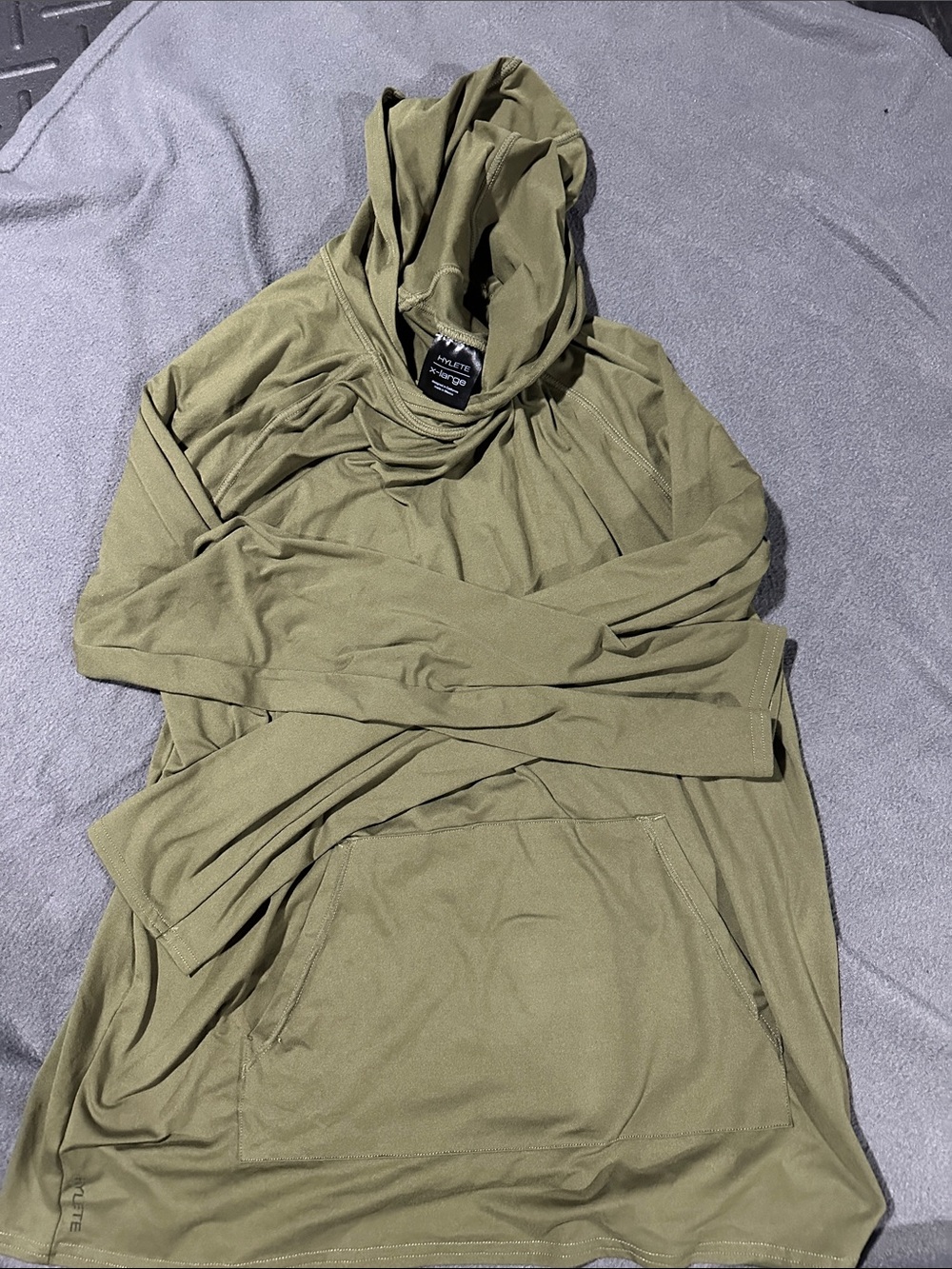 Hylete Olive Green Hooded Training Top